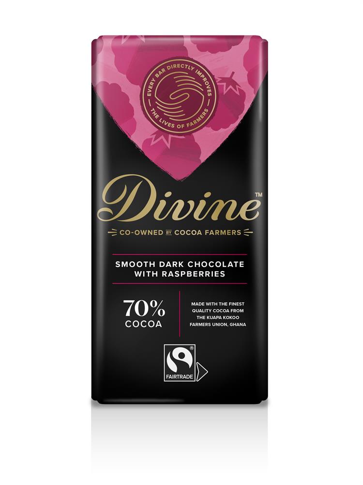 Vegan Dark Chocolate with Raspberries 90g