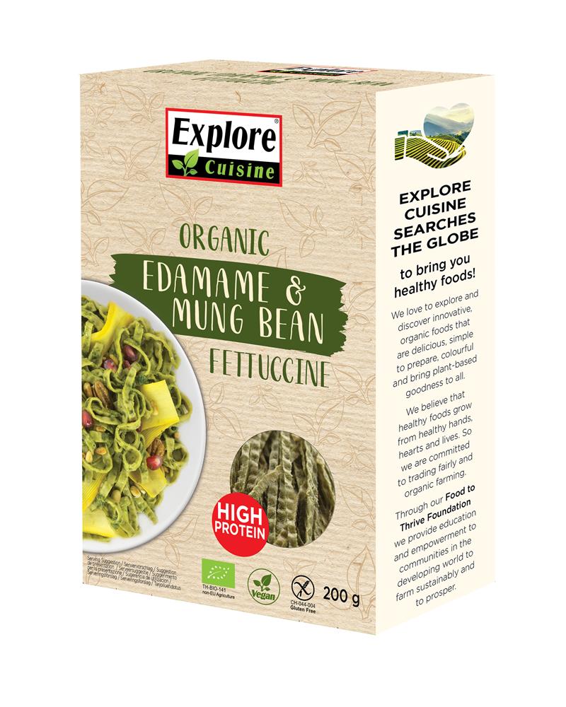 Organic Edamame & Mung Bean Fettuccine 200g