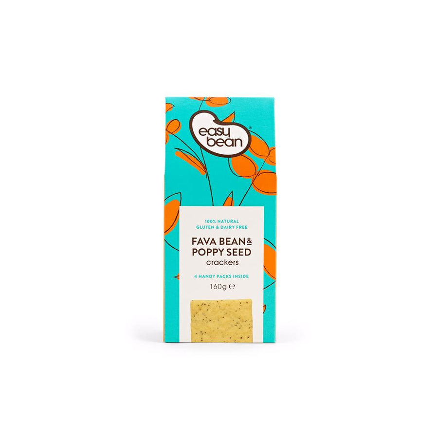 Fava Bean & Poppy Seed Crackers 150g