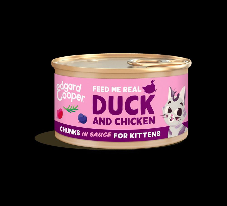 Cat Wet Food - Kitten Chunks - Duck & Chicken 85g