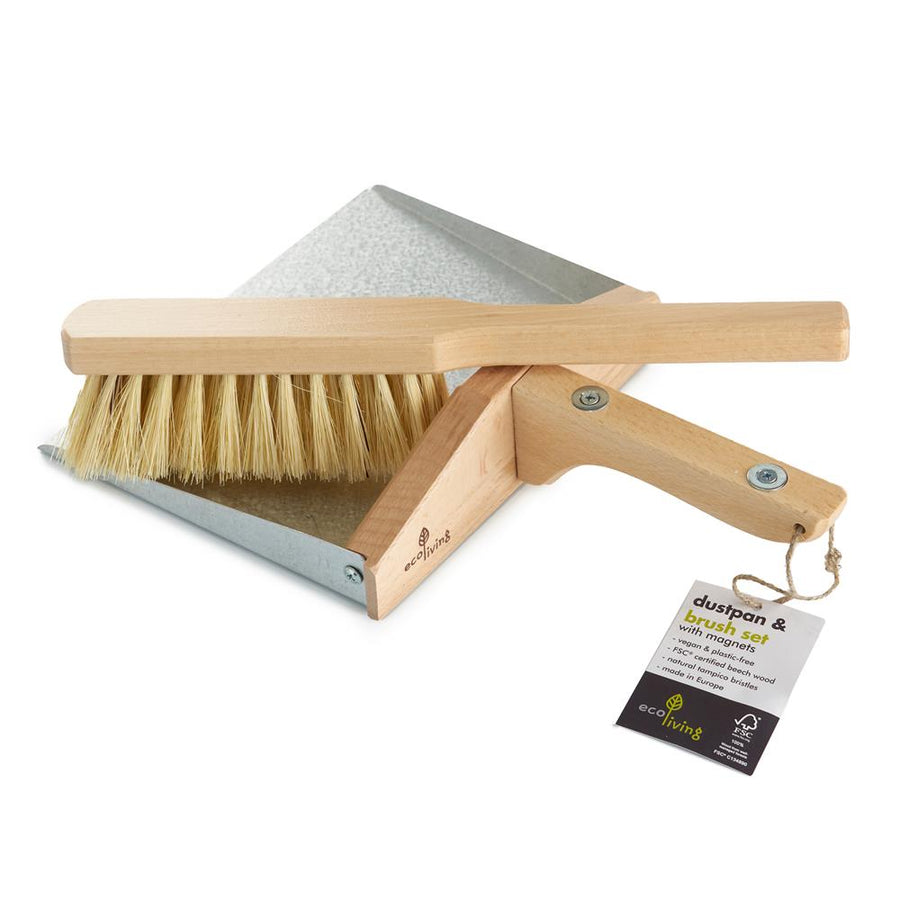 Ecoliving Dustpan and Brush Set Magnetic - 1 Set Unit