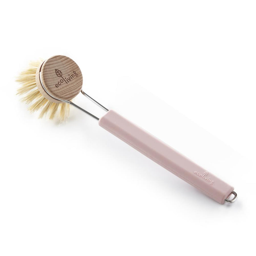 Ecoliving Dish Brush Pink With Replaceable Head - 1 Unit