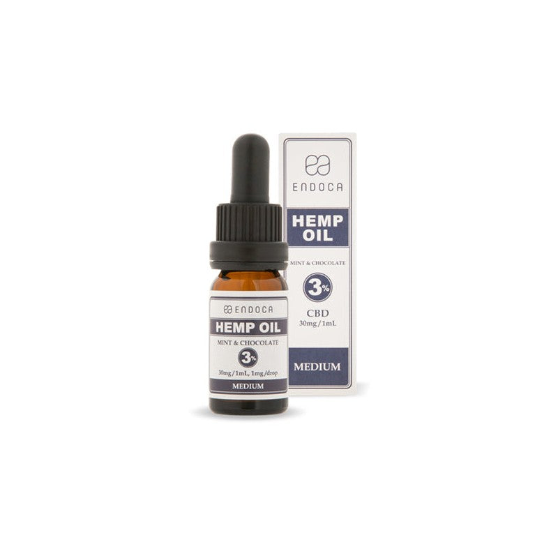 Endoca 300mg CBD Hemp Oil Drops Mint & Chocolate - 10ml