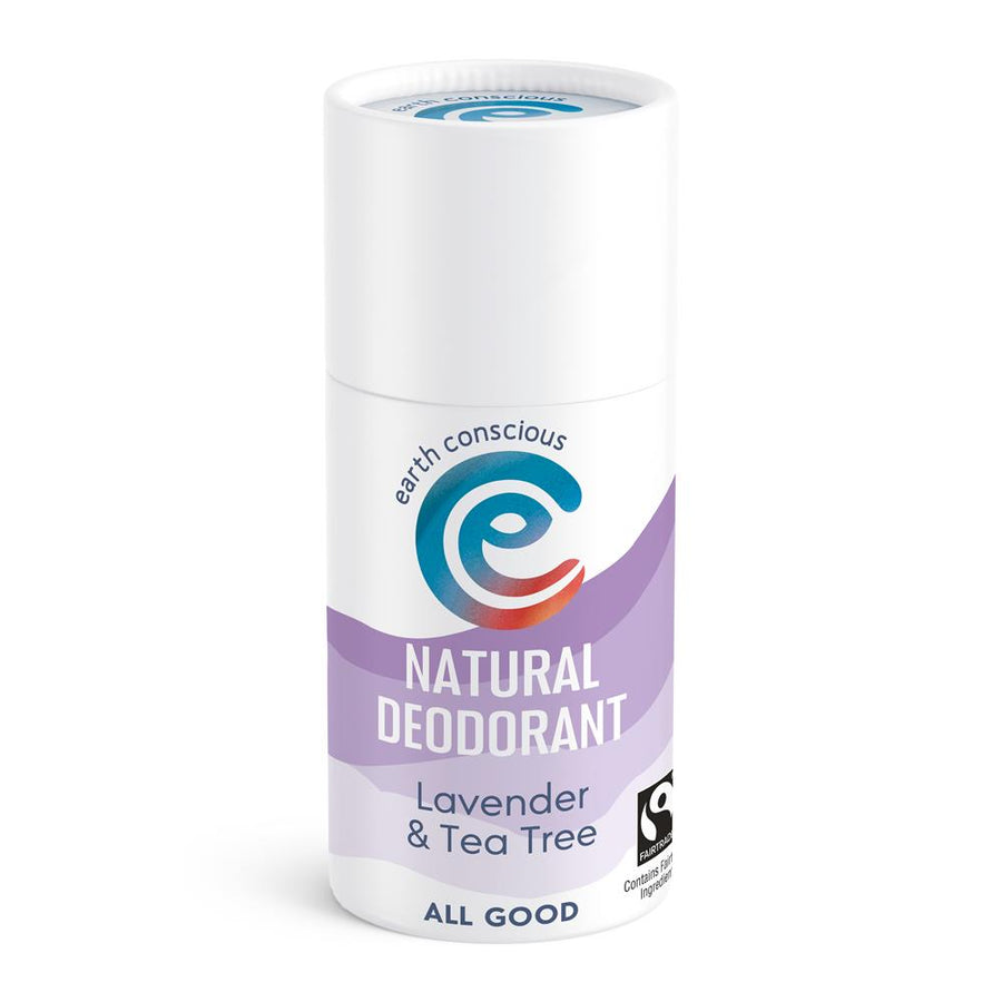 Earth Conscious Natural Deodorant Stick Lavender & Tea Tree 60g