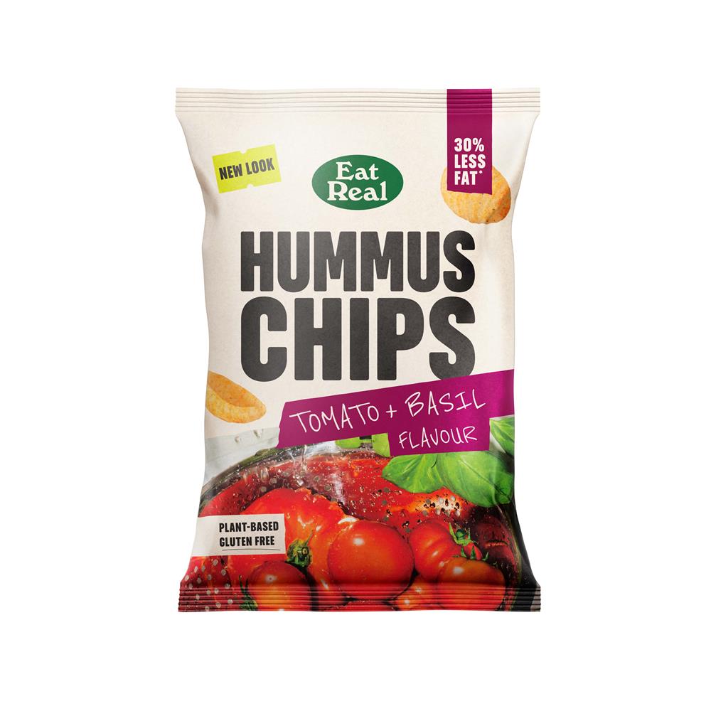 Eat Real Hummus Chips Tomato & Basil 110g