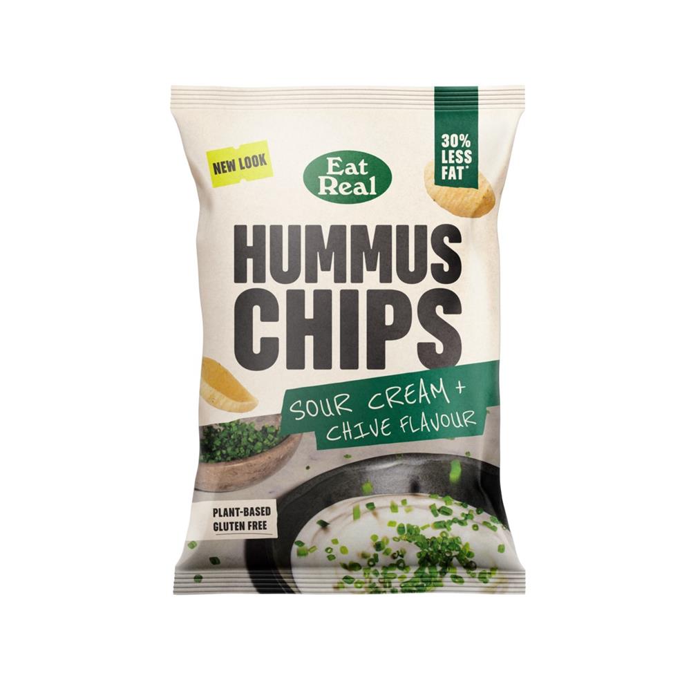 Eat Real Hummus Chips Sour Cream & Chive 110g