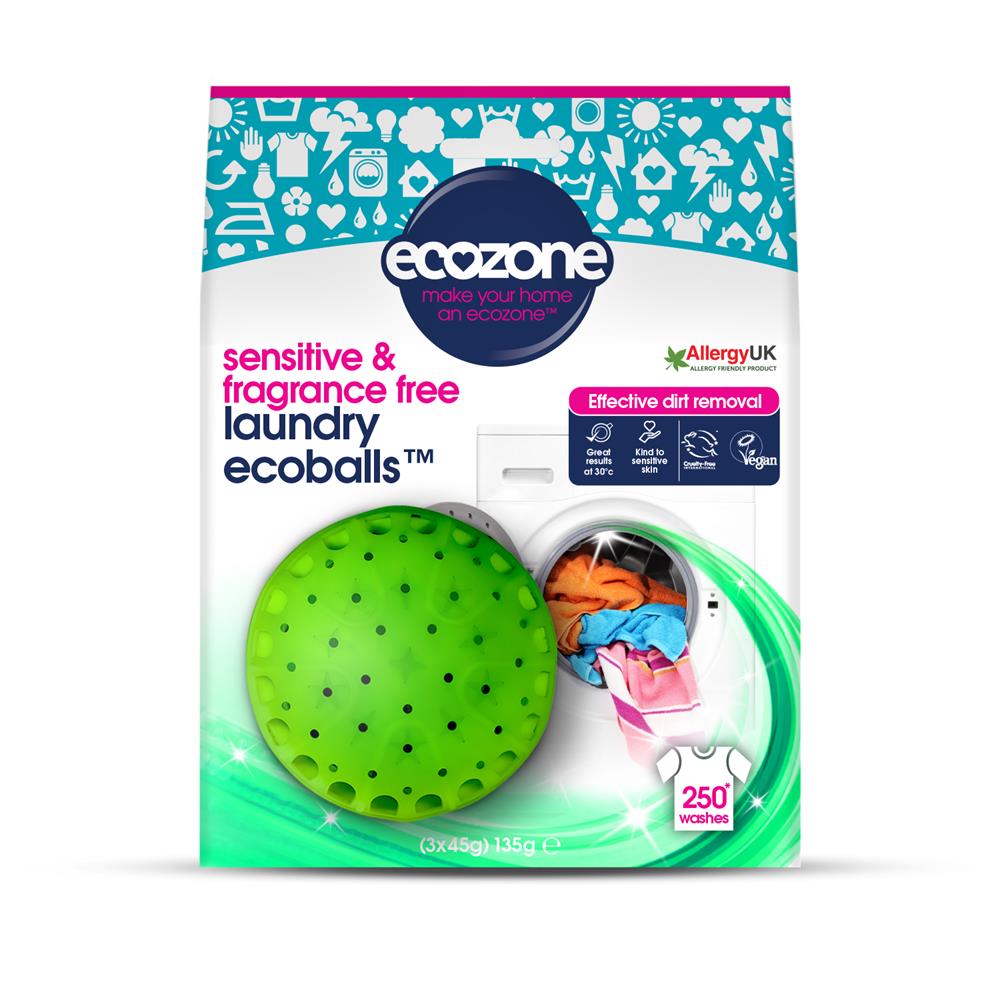 Ecozone Ecoballs 250 Washes - Fragrance Free