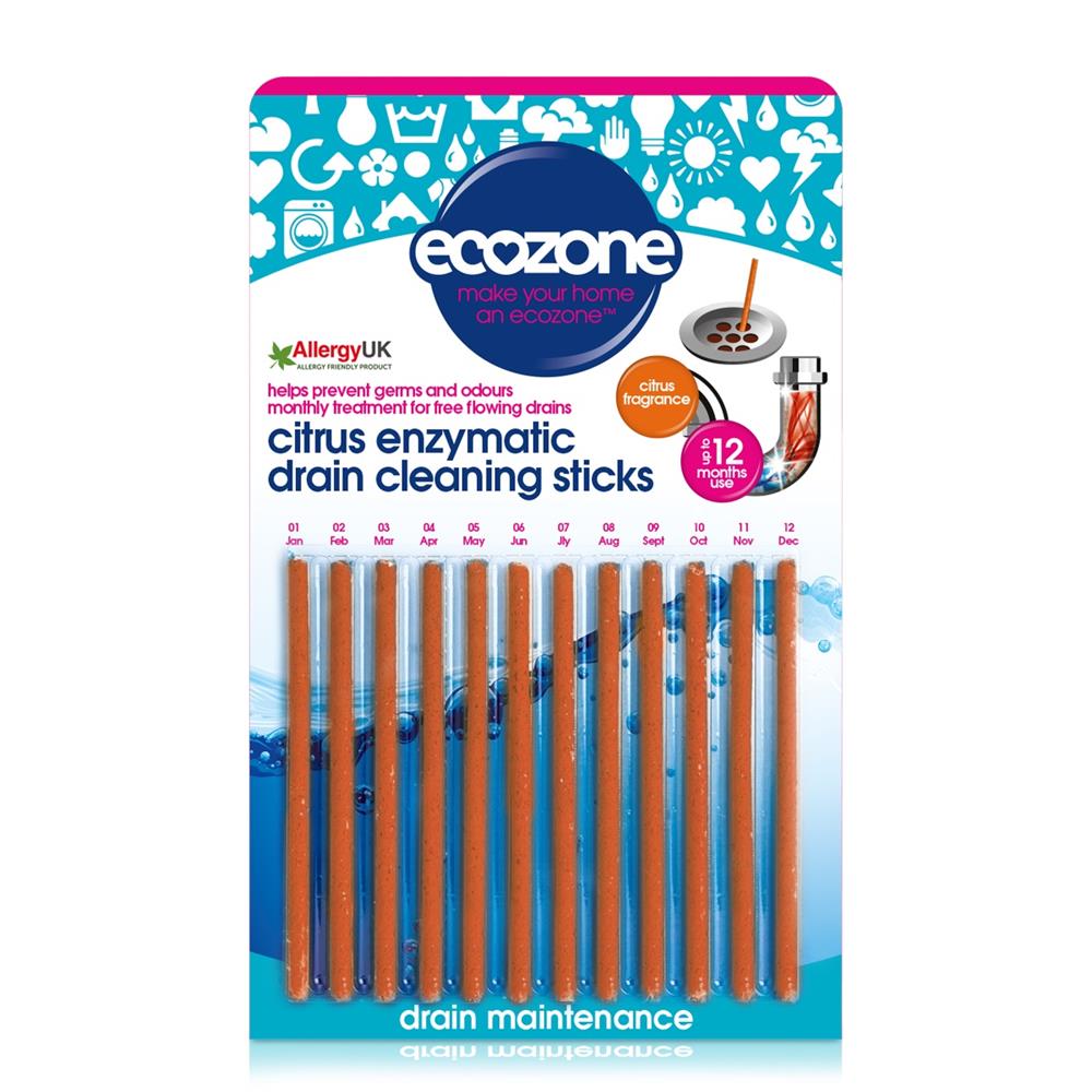 Enzymatic Drain Cleaning Sticks - Citrus 12 Sticks