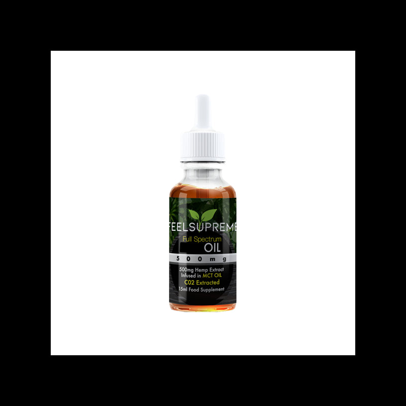 Feel Supreme 500mg Full Spectrum CBD In MCT Oil - 15ml