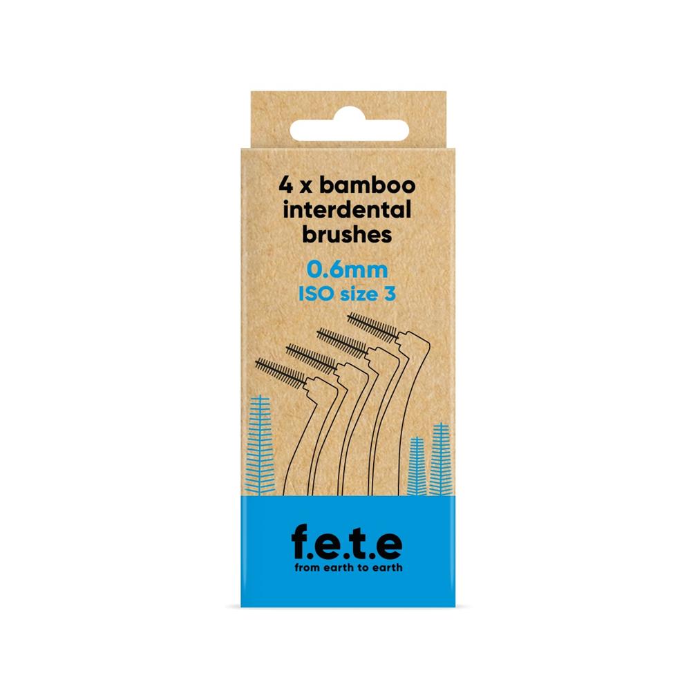 FETE Interdental Brushes ISO Size 3 Blue 0.6mm