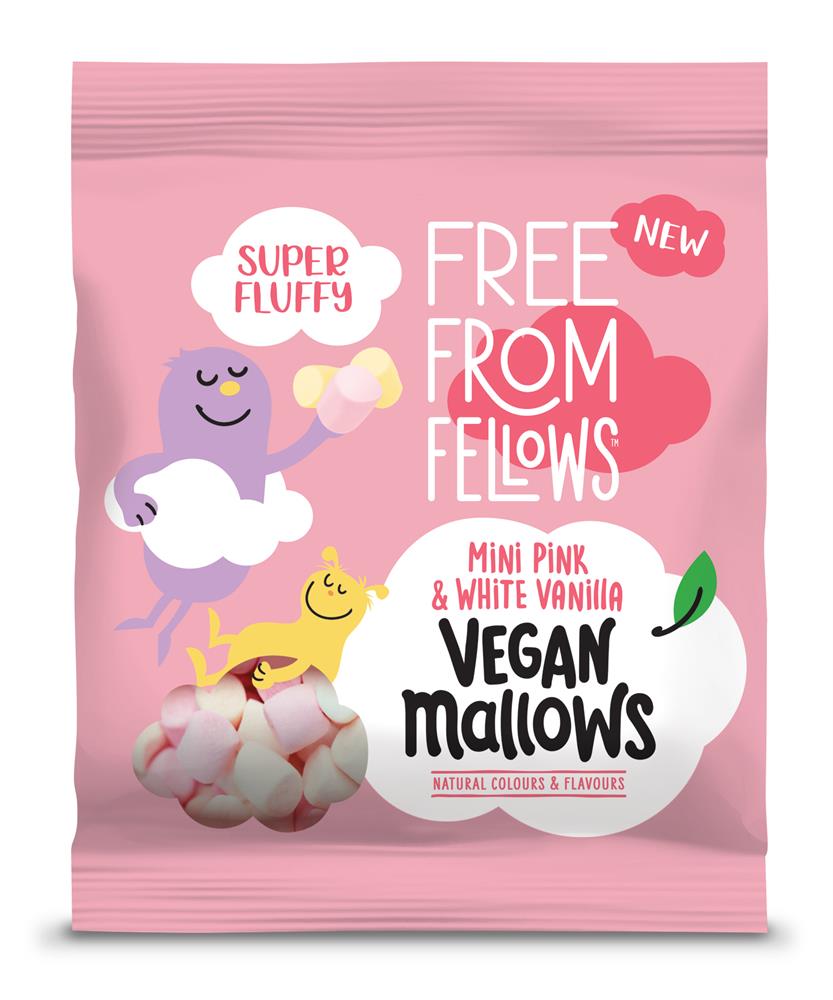 Vegan Vanilla Pink & White Mini Mallows 105g