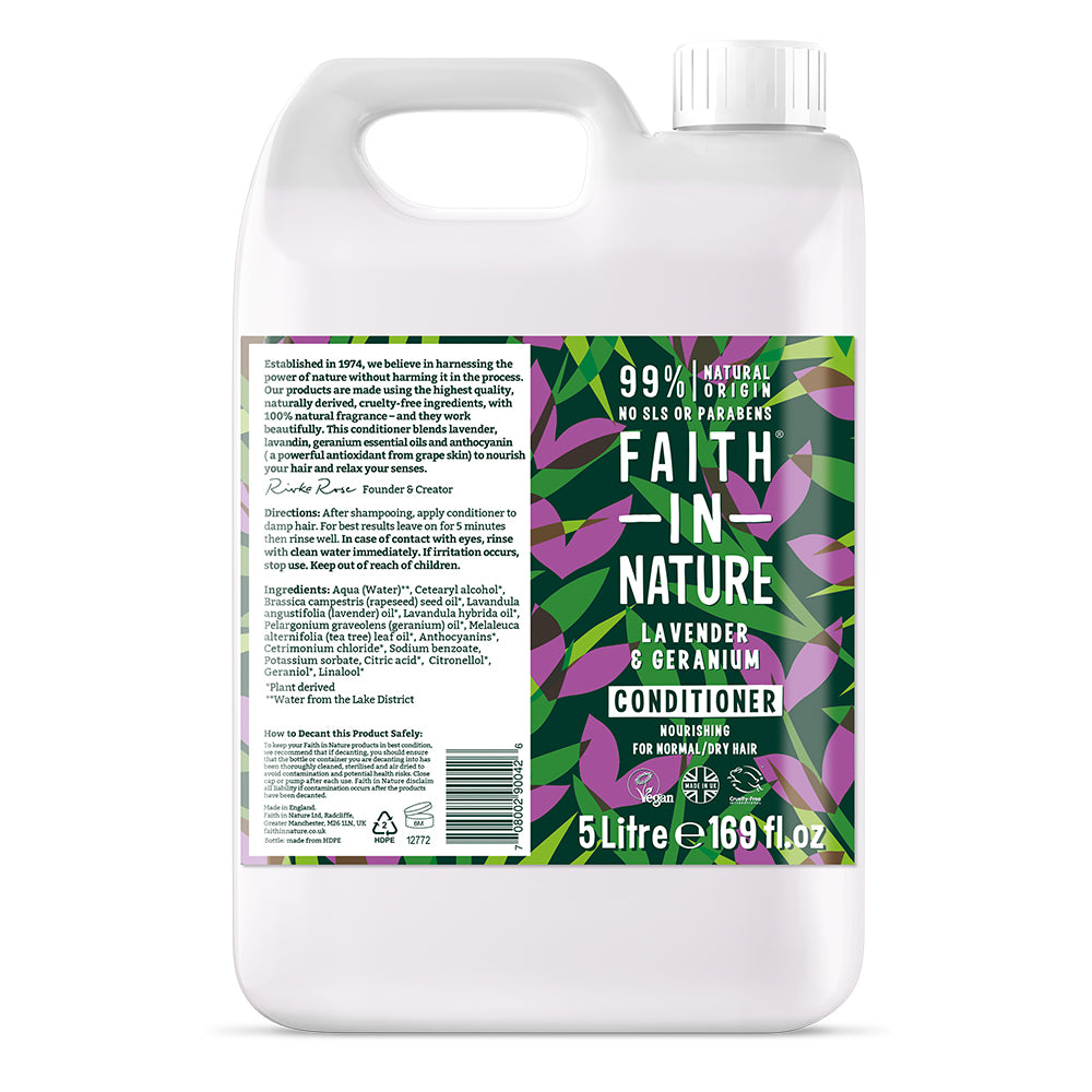 Faith in Nature Lavender & Geranium Conditioner 5 Litre