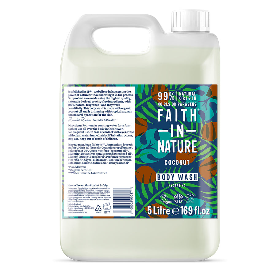 Faith in Nature Coconut Body Wash 5 Litre