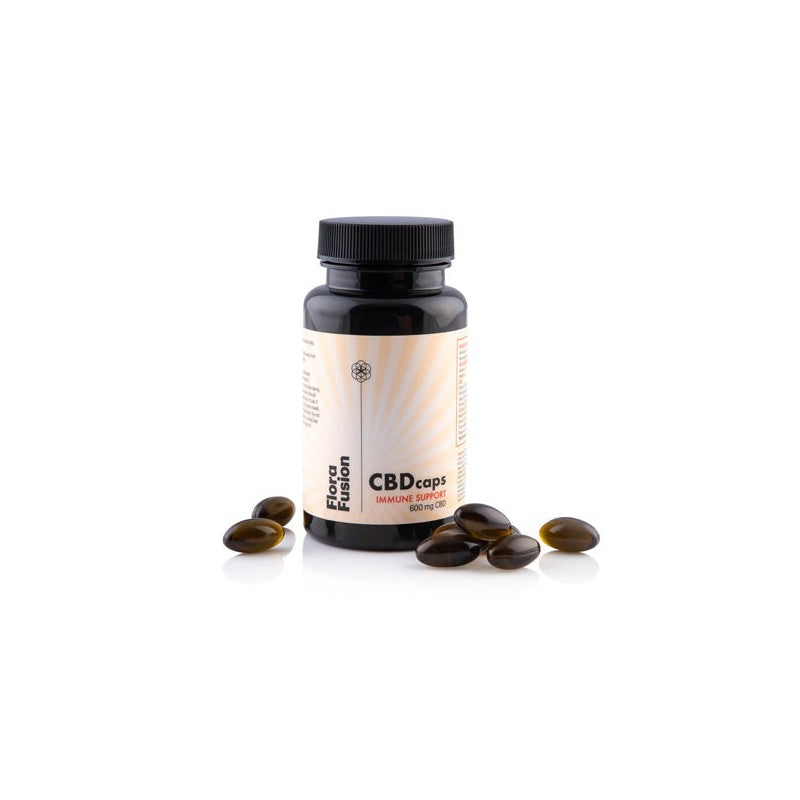 Flora Fusion 600mg CBD Immune Support Capsules - 60 Caps