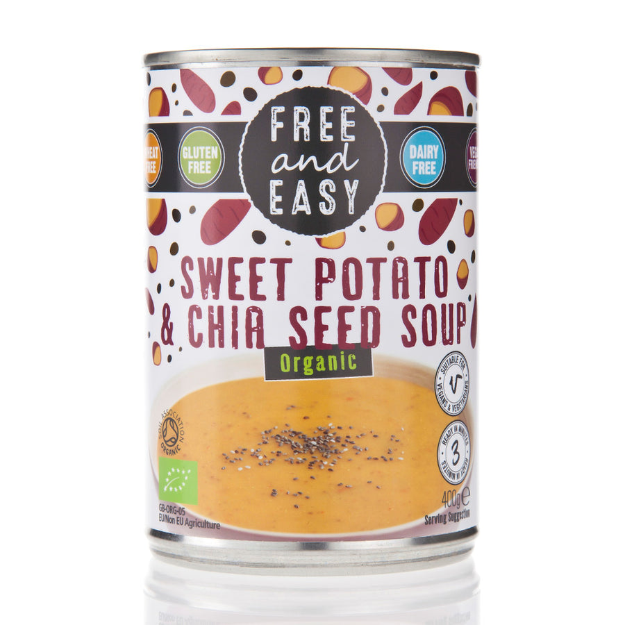 Free & Easy Organic  Sweet Potato & Chia Seed Soup 400g