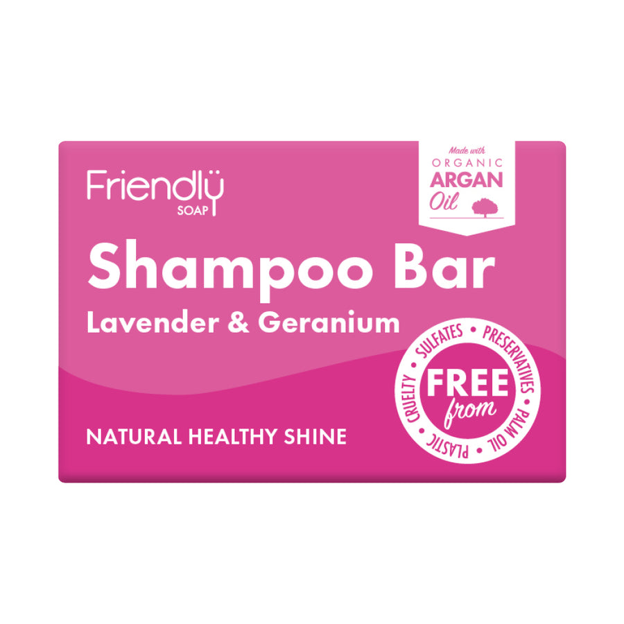 Natural Shampoo Bar - Lavender & Geranium 95g