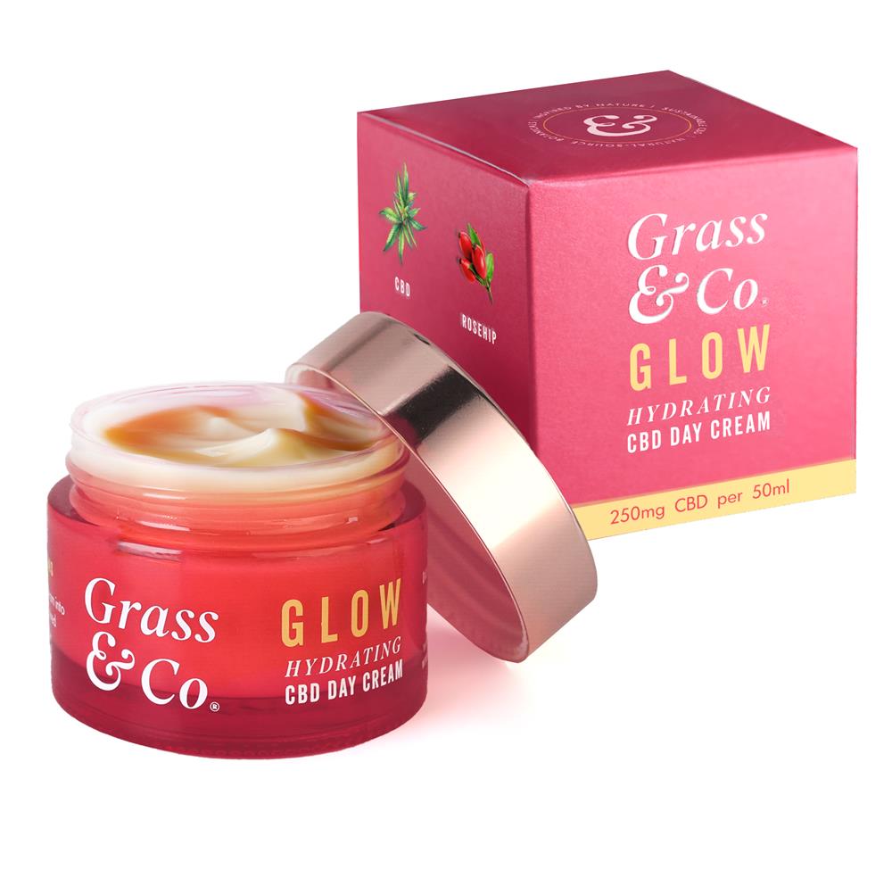 Grass & Co. GLOW Hydrating 250mg CBD Day Cream 50ml