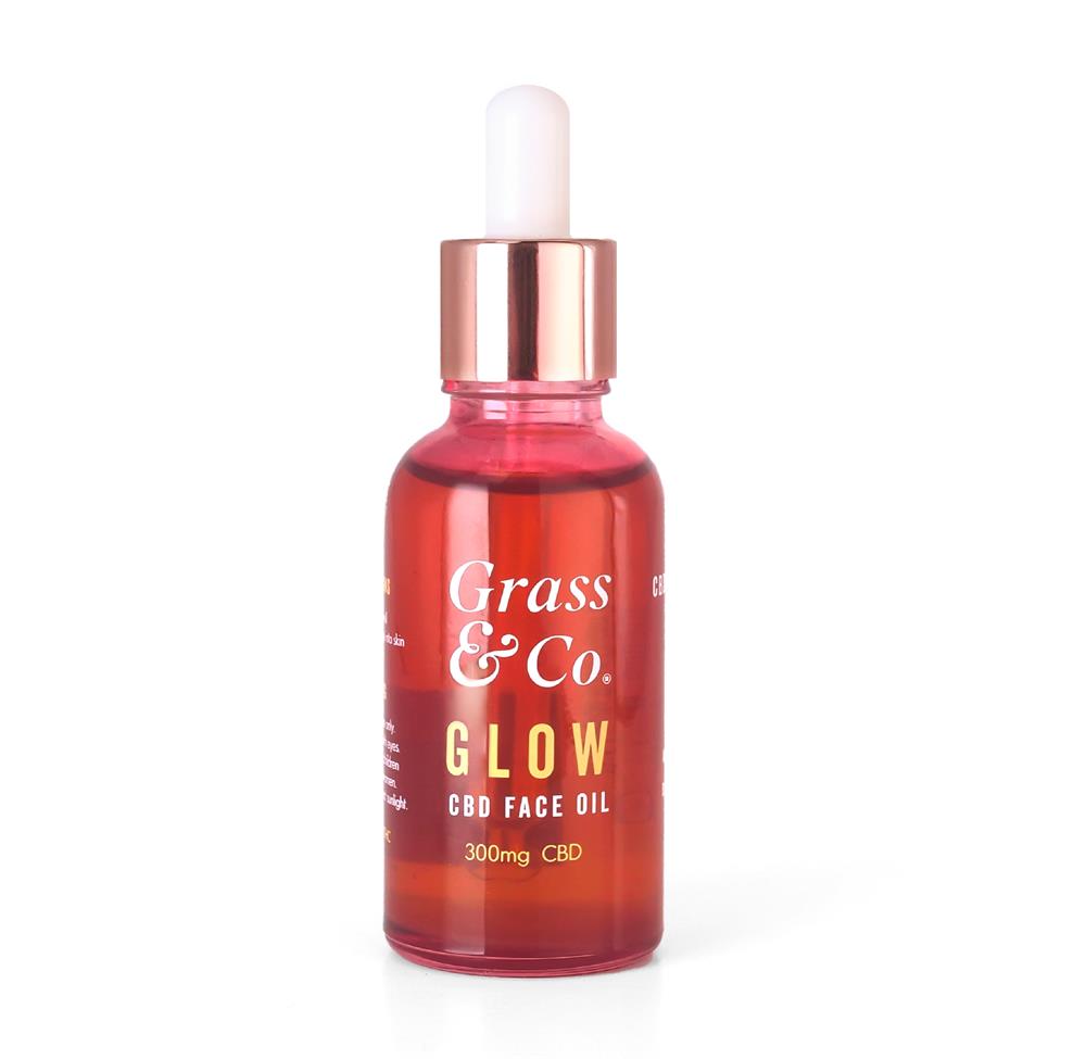 Grass & Co. GLOW Nourishing 300mg CBD Face Oil 30ml