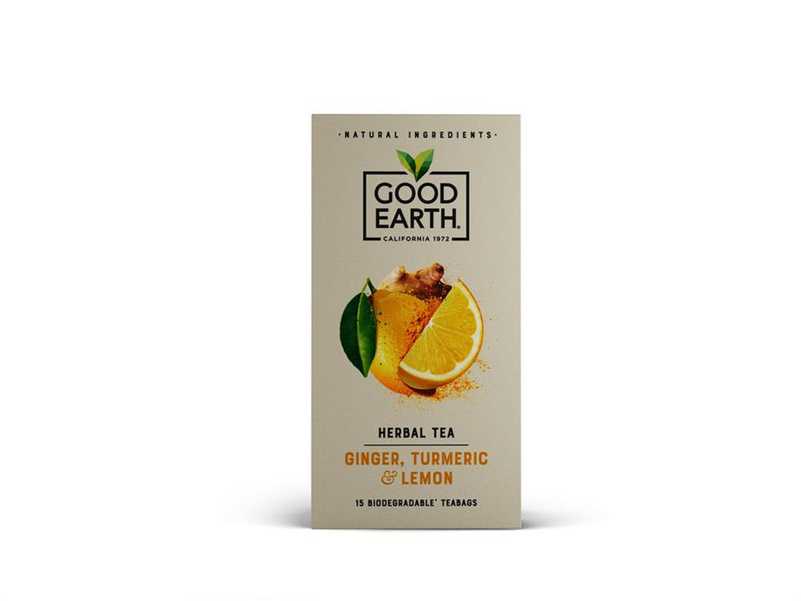 Good Earth Lemon Ginger & Turmeric 15 teabags