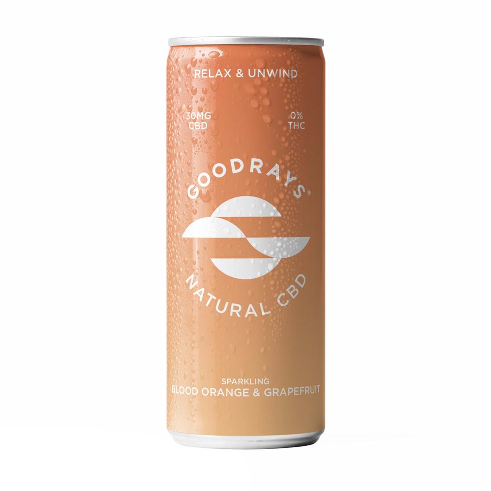 Goodrays Blood Orange & Grapefruit Natural CBD Seltzer 250ml