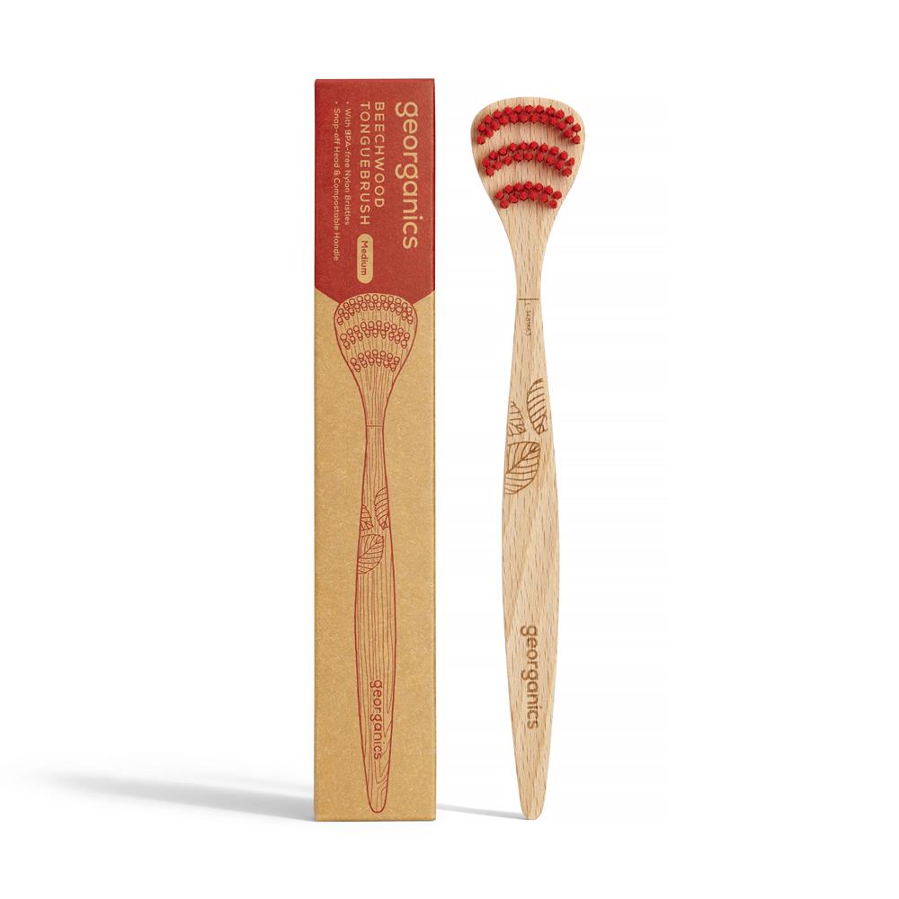 Beechwood Tongue Brush - 1 Unit