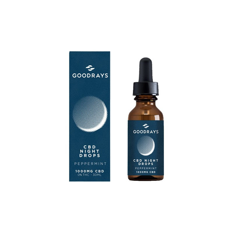 Goodrays 1000mg CBD Peppermint Night Drops - 30ml