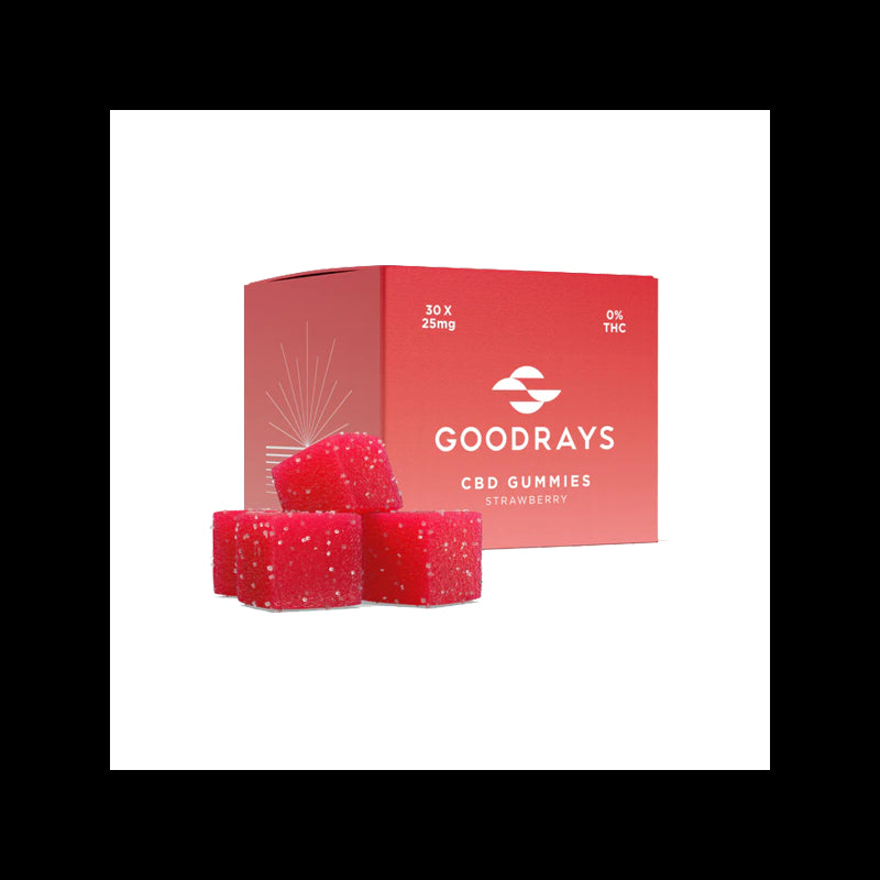 Goodrays 750mg CBD Gummies - 30 Pieces