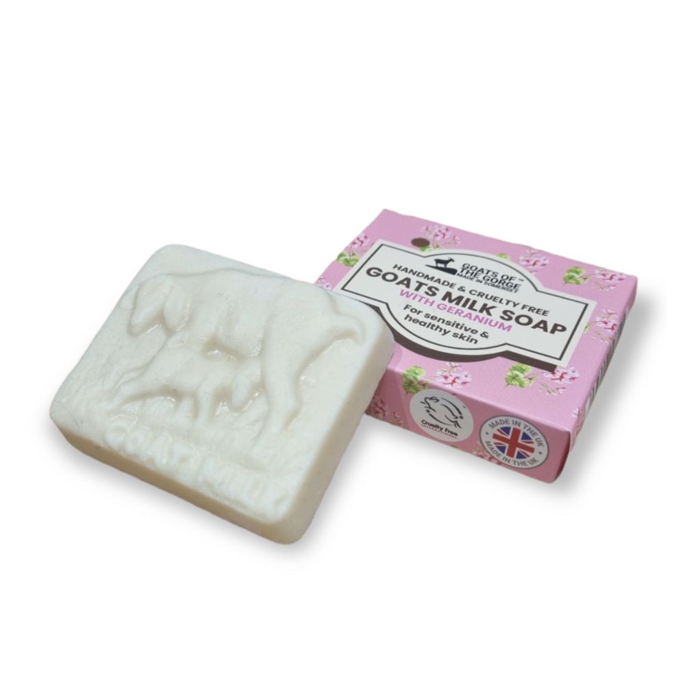 Goats milk soap bar- 90g Geranium