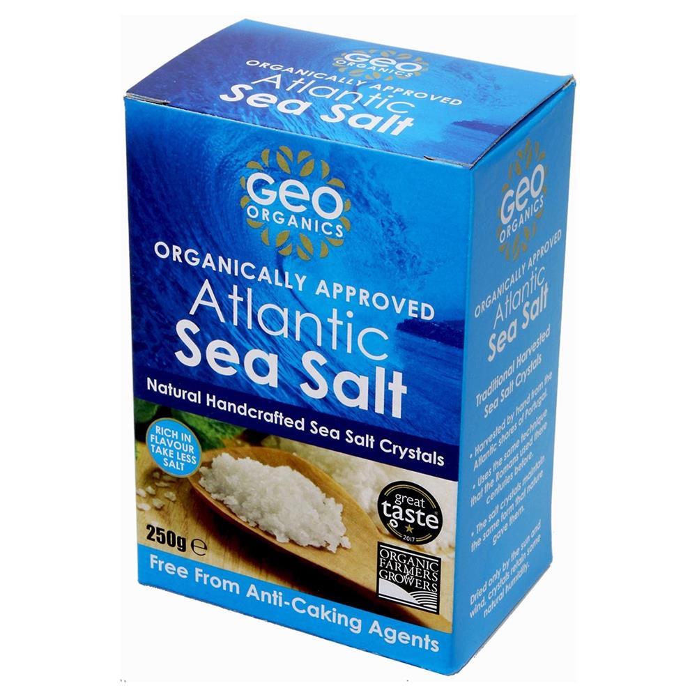 Organically Approved Atlantic Sea Salt - Crystals 250g