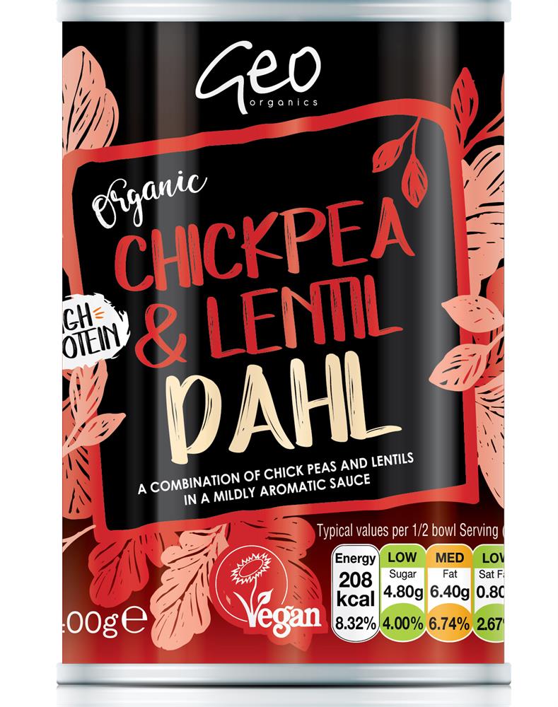 Cans - Organic Chick Pea & Lentil Dahl 400g