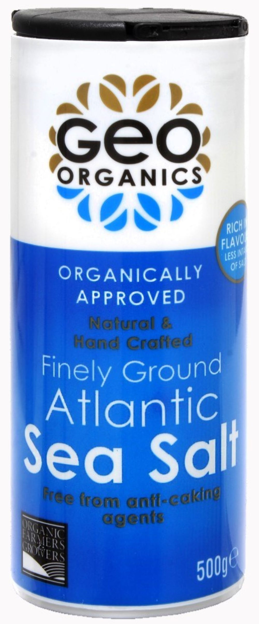 Organically Approved Atlantic Sea Salt Shaker 500g