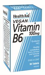 Vitamin B6 (Pyridoxine HCl) 100mg Tablets  90's