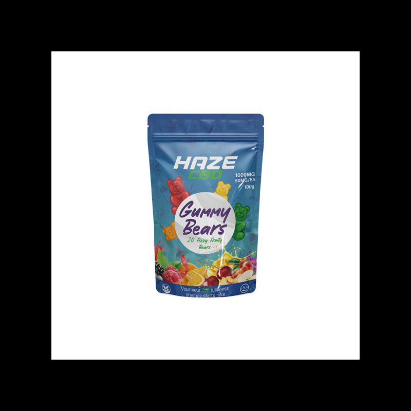 Haze CBD 1000mg Gummy Bears - 20 Pieces