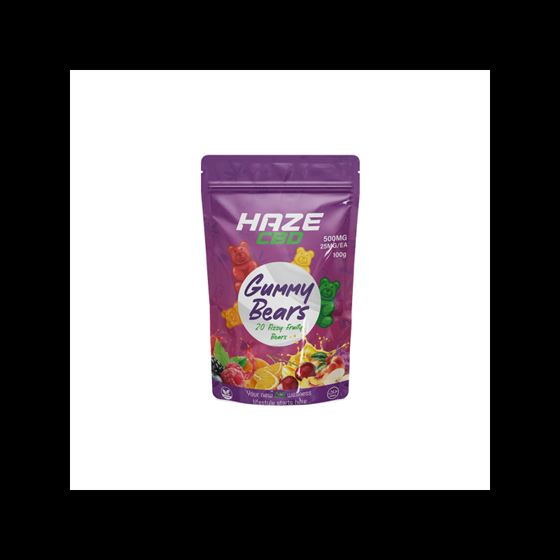 Haze CBD 500mg Gummy Bears - 20 Pieces