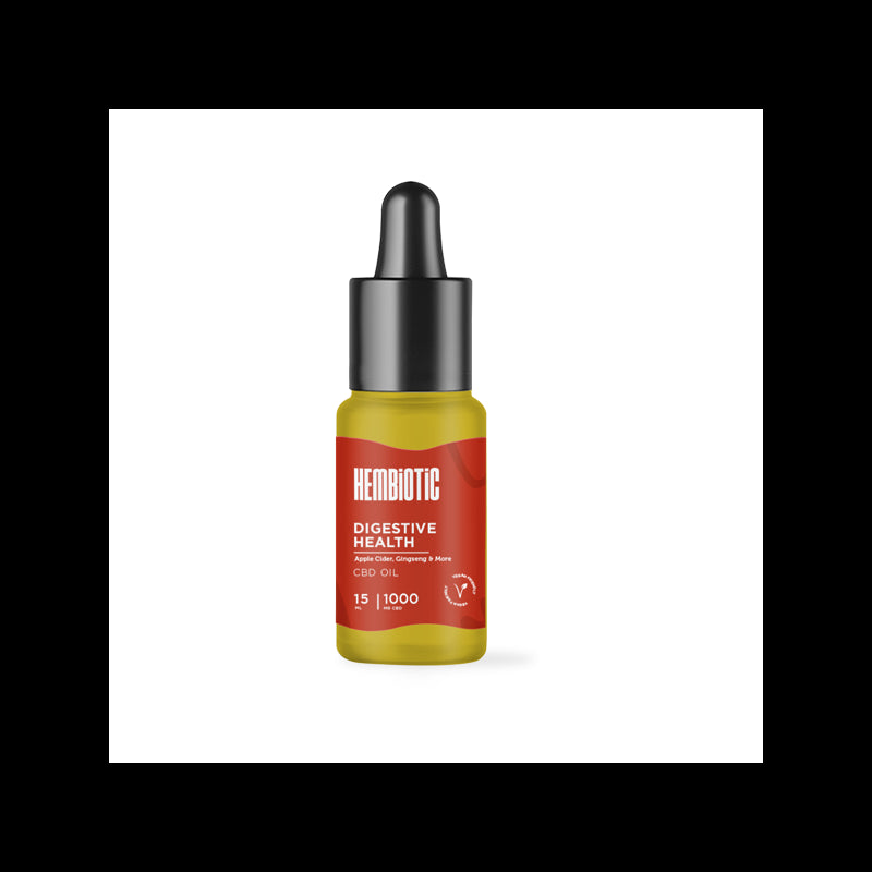 Hembiotic 1000mg Broad-Spectrum CBD Oil - 15ml