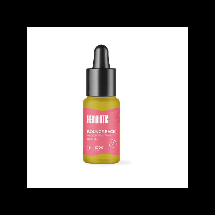 Hembiotic 1000mg Broad-Spectrum CBD Oil - 15ml