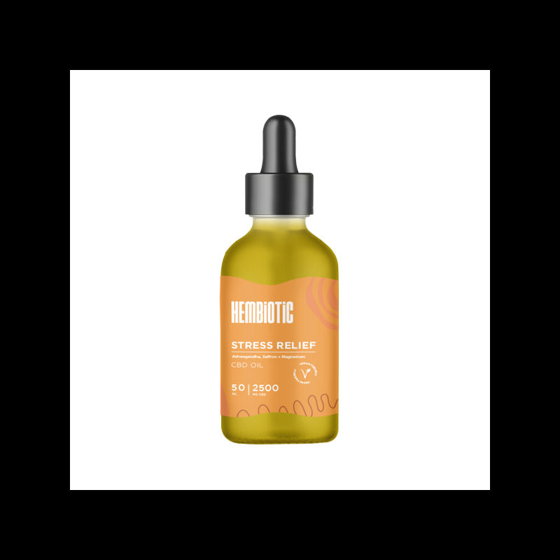 Hembiotic 2500mg Broad-Spectrum Bulk CBD Oil - 50ml