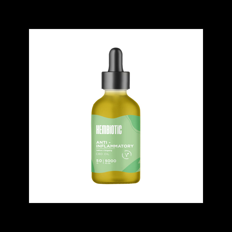 Hembiotic 5000mg Broad-Spectrum Bulk CBD Oil - 50ml