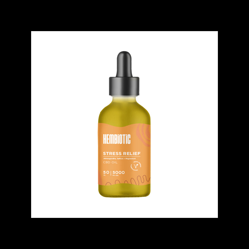 Hembiotic 5000mg Broad-Spectrum Bulk CBD Oil - 50ml