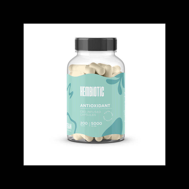 Hembiotic 5000mg Bulk CBD Capsules - 200 Caps