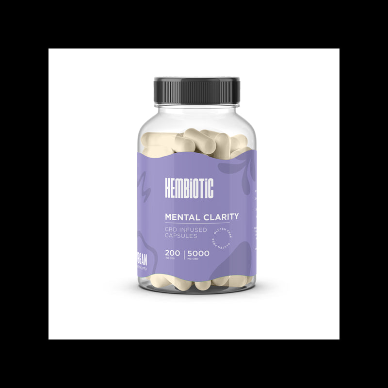 Hembiotic 5000mg Bulk CBD Capsules - 200 Caps