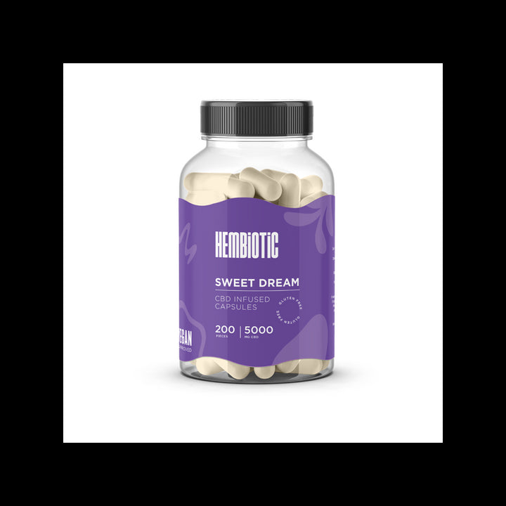 Hembiotic 5000mg Bulk CBD Capsules - 200 Caps