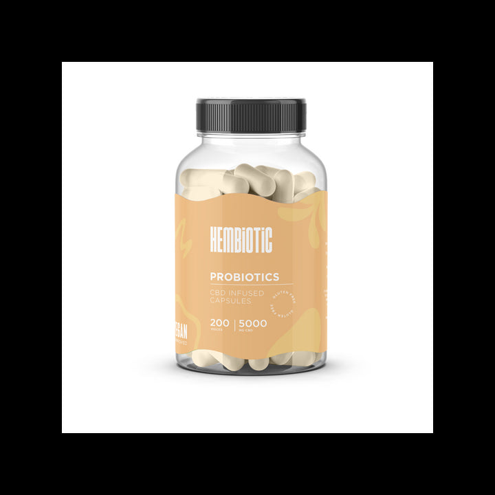 Hembiotic 5000mg Bulk CBD Capsules - 200 Caps