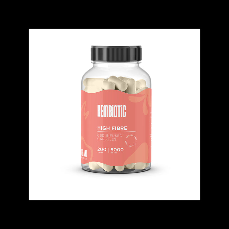 Hembiotic 5000mg Bulk CBD Capsules - 200 Caps