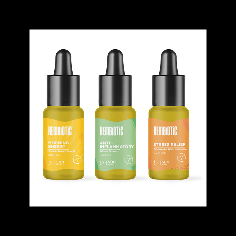 Hembiotic 500mg Broad-Spectrum CBD Oil - 15ml