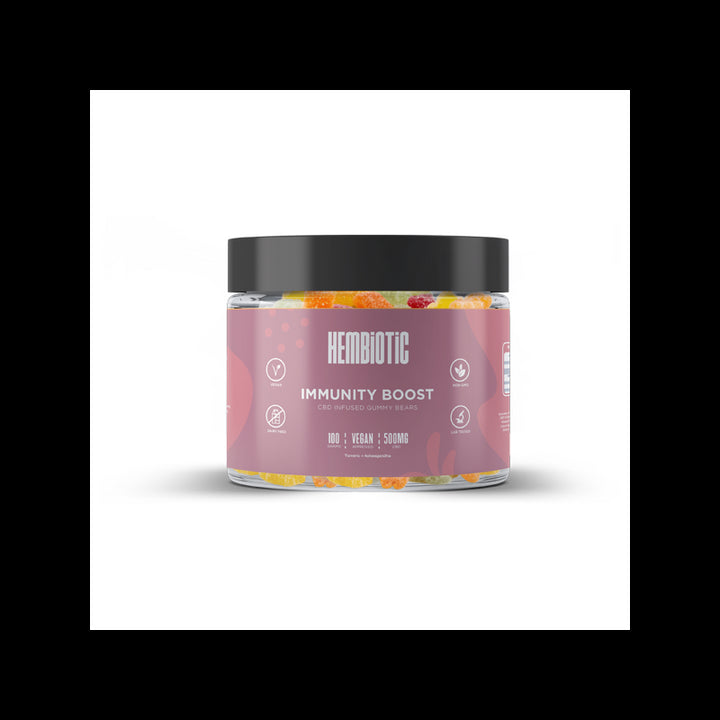 Hembiotic 500mg CBD Gummy Bears - 100g