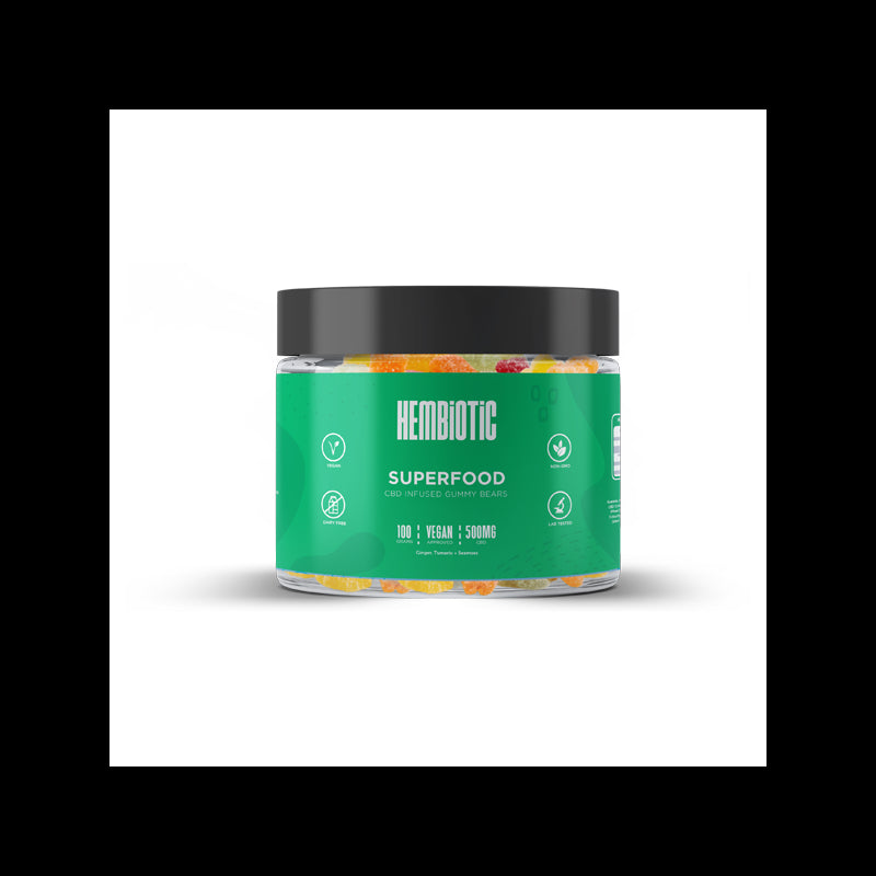 Hembiotic 500mg CBD Gummy Bears - 100g