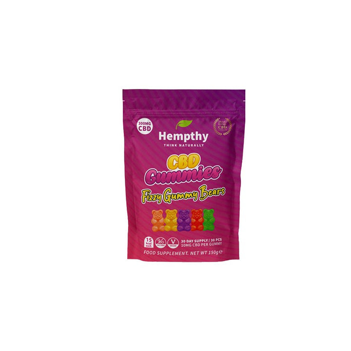 Hempthy 300mg CBD Gummies 30 Ct Pouch