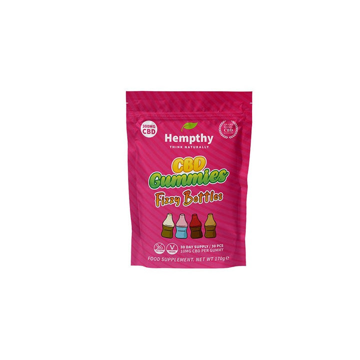 Hempthy 300mg CBD Gummies 30 Ct Pouch