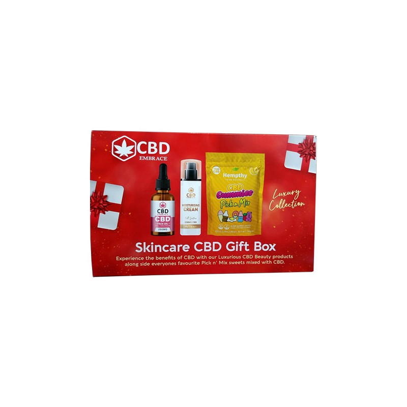 Hempthy CBD Embrace Skincare CBD Gift Box - Christmas